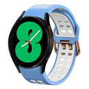 For Samsung Galaxy Watch 4 44mm 20mm Two-Colour Silicone Watch Band