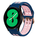 For Samsung Galaxy Watch 4 44mm 20mm Two-Colour Silicone Watch Band