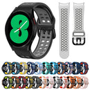 For Samsung Galaxy Watch 4 44mm 20mm Two-Colour Silicone Watch Band