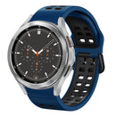 For Samsung Galaxy Watch 4 Classic 46mm 20mm Two-Colour Silicone Watch Band