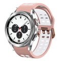 For Samsung Galaxy Watch 4 Classic 42mm 20mm Two-Colour Silicone Watch Band