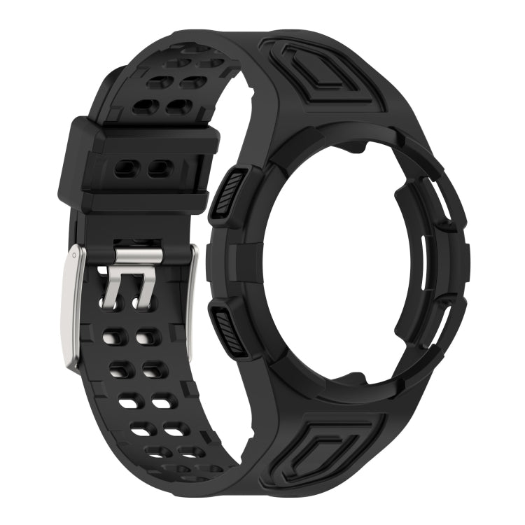 For Samsung Galaxy Watch 5 44mm Armor Integrated TPU Double-Pin Buckle Band