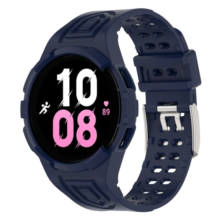 For Samsung Galaxy Watch 5 44mm Armor Integrated TPU Double-Pin Buckle Band