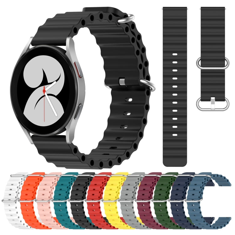 For Samsung Galaxy Watch 4 40mm Ocean Style Silicone Watch Band