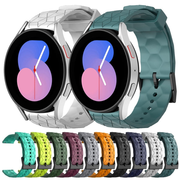 20mm Samsung Galaxy Watch 7/6/5/4 Pattern Solid Colour Silicone Watch Band