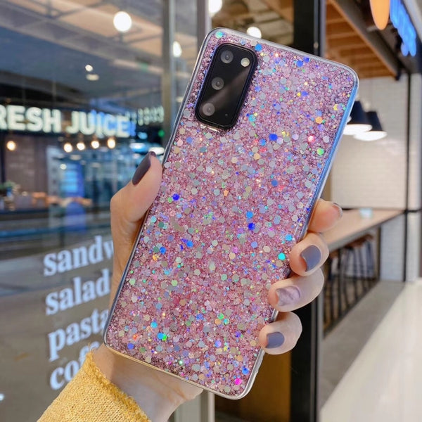 Glitter Sequins Epoxy TPU Phone Case, For Samsung Galaxy A03s EU Edition, For Samsung Galaxy S22 5G, For Samsung Galaxy S22+ 5G