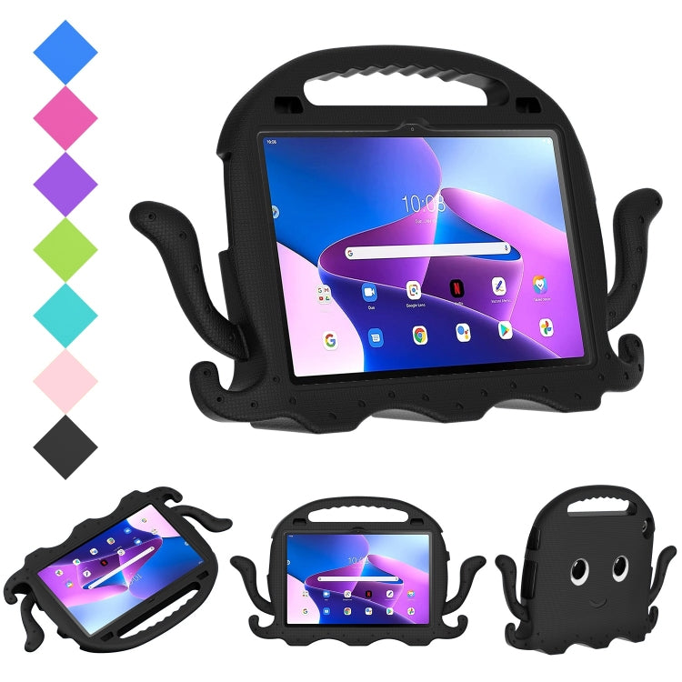 For Lenovo Tab M10 3rd Gen 10.1 TB-328 Octopus Style EVA Hard PC Shockproof Tablet Case with Strap