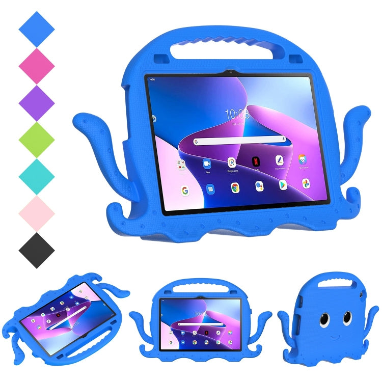 For Lenovo Tab M10 3rd Gen 10.1 TB-328 Octopus Style EVA Hard PC Shockproof Tablet Case with Strap