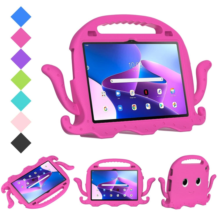 For Lenovo Tab M10 3rd Gen 10.1 TB-328 Octopus Style EVA Hard PC Shockproof Tablet Case with Strap