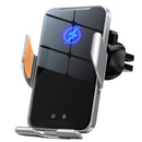 Wireless Charger Phone Holder Infrared Auto-Clamping Metal Phone Mount Car Charger