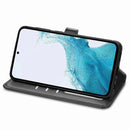 Retro Solid Color Buckle Leather Phone Case, For Samsung Galaxy A54 5G