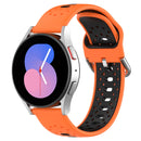 For Samsung Galaxy Watch 5 44mm Two-Colour Silicone Watch Band