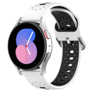 For Samsung  Galaxy Watch 7/6/5/4 20mm Two-Colour Silicone Watch Band