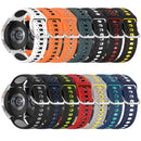 For Samsung  Galaxy Watch 7/6/5/4 20mm Two-Colour Silicone Watch Band