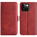 For iPhone 16 Plus Dual-side Magnetic Buckle Horizontal Flip Leather Phone Case