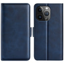 For iPhone 16 Plus Dual-side Magnetic Buckle Horizontal Flip Leather Phone Case