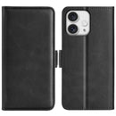 For iPhone 16 Plus Dual-side Magnetic Buckle Horizontal Flip Leather Phone Case
