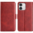 For iPhone 16 Plus Dual-side Magnetic Buckle Horizontal Flip Leather Phone Case