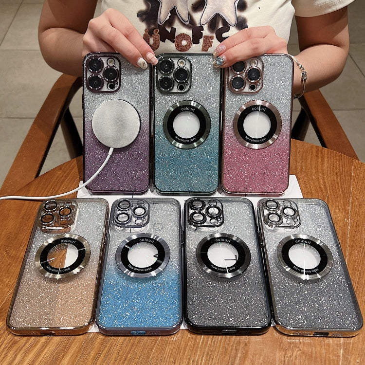Gradient Glitter Electroplating MagSafe TPU Phone Case
