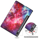 3-Fold Stand Leather Smart Tablet Case For Samsung Galaxy Tab S9 FE+ 12.4