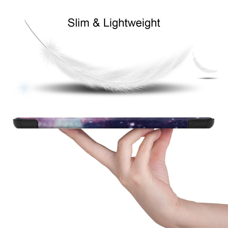 3-Fold Stand Leather Smart Tablet Case For Samsung Galaxy Tab S9 FE+ 12.4
