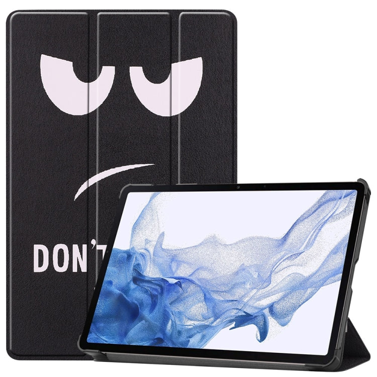 3-Fold Stand Leather Smart Tablet Case For Samsung Galaxy Tab S9 FE+ 12.4