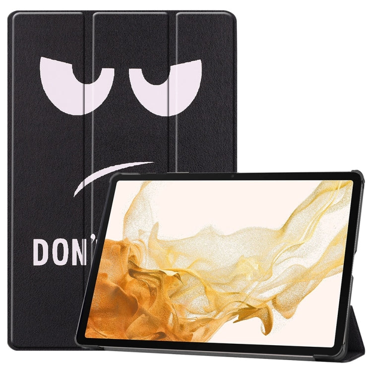 3-Fold Stand Leather Smart Tablet Case For Samsung Galaxy Tab S9 FE+ 12.4