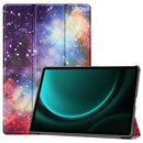 3-Fold Stand Leather Smart Tablet Case For Samsung Galaxy Tab S9 FE+ 12.4