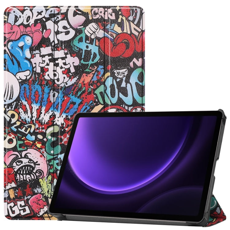 3-Fold Stand Leather Smart Tablet Case For Samsung Galaxy Tab S9 FE+ 12.4