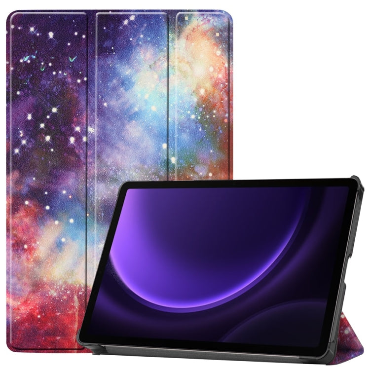 3-Fold Stand Leather Smart Tablet Case For Samsung Galaxy Tab S9 FE+ 12.4