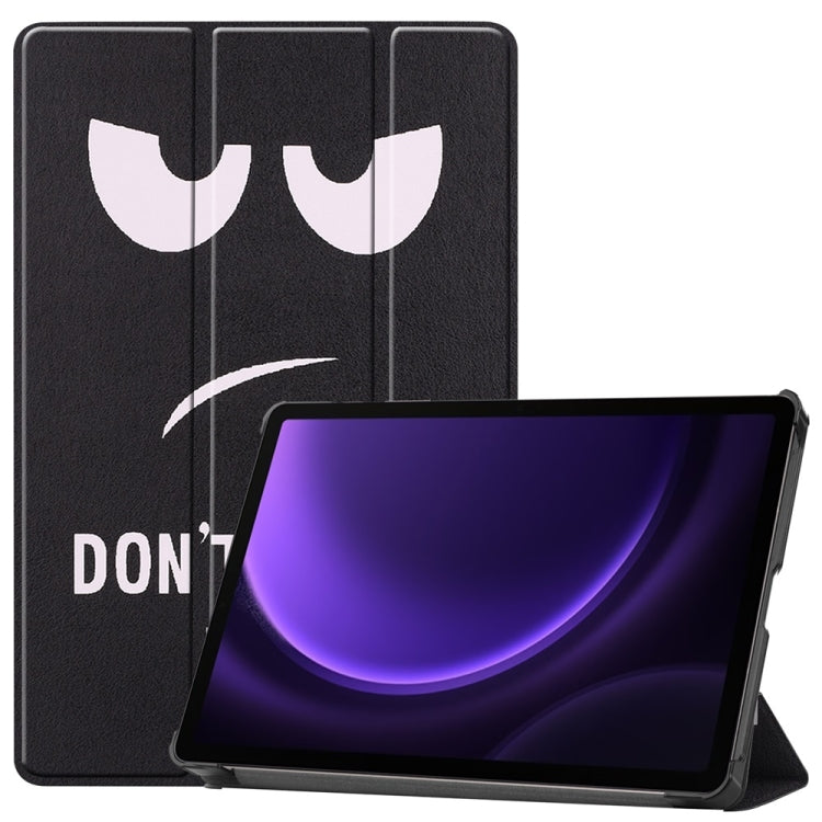 3-Fold Stand Leather Smart Tablet Case For Samsung Galaxy Tab S9 FE+ 12.4