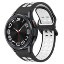 For Samsung Galaxy Watch 6 Classic 47mm Two-Colour Silicone Watch Band