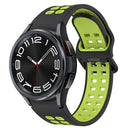 For Samsung Galaxy Watch 6 Classic 47mm Two-Colour Silicone Watch Band