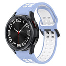 For Samsung Galaxy Watch 6 Classic 47mm Two-Colour Silicone Watch Band