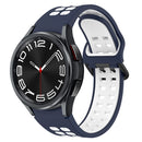 For Samsung Galaxy Watch 6 Classic 47mm Two-Colour Silicone Watch Band