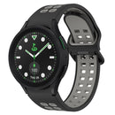 For Samsung Galaxy Watch 6 Classic 47mm Two-Colour Silicone Watch Band