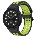 For Samsung Galaxy Watch 6 Classic 47mm Two-Colour Silicone Watch Band