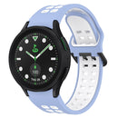 For Samsung Galaxy Watch 6 Classic 47mm Two-Colour Silicone Watch Band