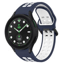 For Samsung Galaxy Watch 6 Classic 47mm Two-Colour Silicone Watch Band