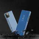 For iPhone 15 Plated Mirror Horizontal Flip Leather Phone Case with Holder