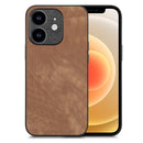 For iPhone 13 Pro Vintage Leather PC Back Cover Phone Case