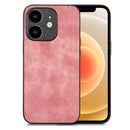 For iPhone 13 Pro Vintage Leather PC Back Cover Phone Case
