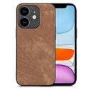 For iPhone 13 Pro Vintage Leather PC Back Cover Phone Case