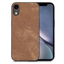 For iPhone 13 Pro Vintage Leather PC Back Cover Phone Case