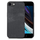 For iPhone 14 Vintage Leather PC Back Cover Phone Case
