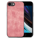 For iPhone 14 Vintage Leather PC Back Cover Phone Case