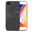 For iPhone 15 Pro Vintage Leather PC Back Cover Phone Case
