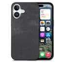 For iPhone 13 Pro Vintage Leather PC Back Cover Phone Case