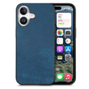 For iPhone 13 Pro Vintage Leather PC Back Cover Phone Case