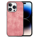 For iPhone 13 Pro Max Vintage Leather PC Back Cover Phone Case